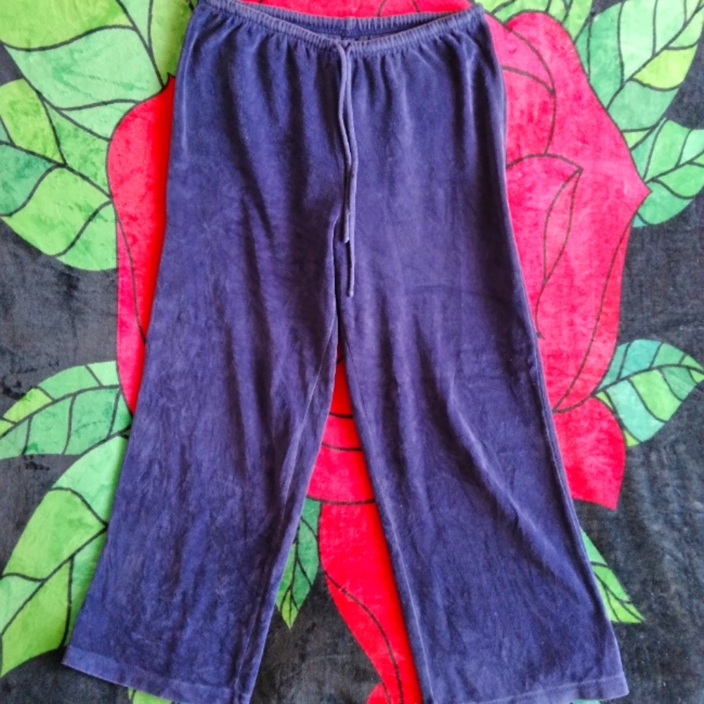 Purple sleepwear drawstring pant